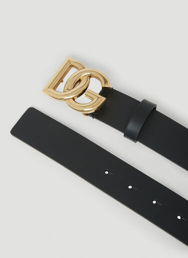 Dolce & Gabbana Logo Plaque Belt Black dol0149039