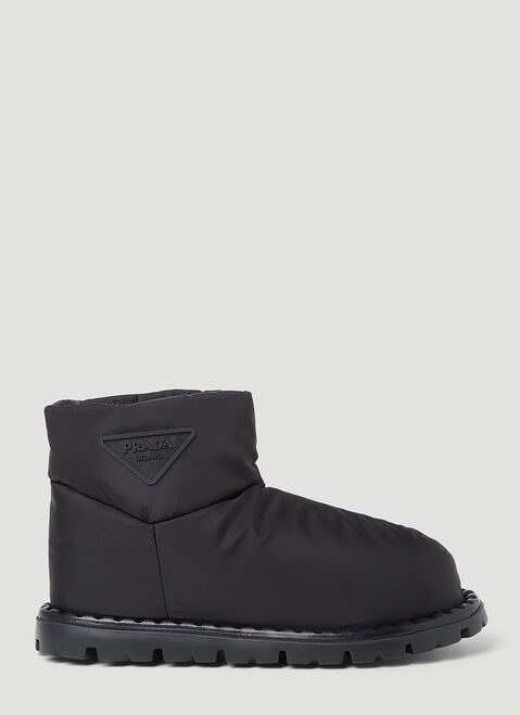 Prada Padded Re-Nylon Booties White pra0254013