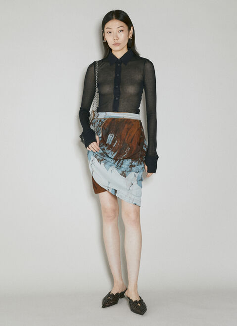 Gucci Shrunken Skirt Black guc0253265