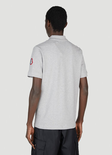로고 패치 폴로 셔츠 Moncler 로고 패치 폴로 셔츠 그레이 mon0151016