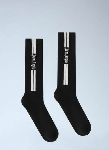 Classic Logo Track Socks Palm Angels Classic Logo Track Socks Black pma0162036