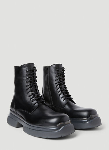 Ann Demeulemeester Koos Combat Boots Black ann0152015