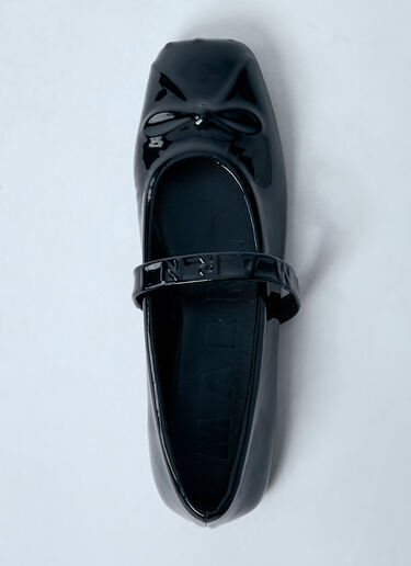 Marni Patent Mary Jane Shoes Black mni0259015