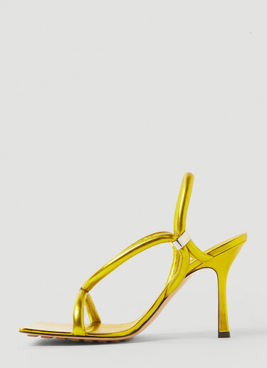 Stretch Strap High Heel Sandals Bottega Veneta Stretch Strap High Heel Sandals Yellow bov0251077