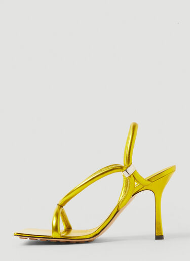 Bottega Veneta Stretch Strap High Heel Sandals Yellow bov0251077