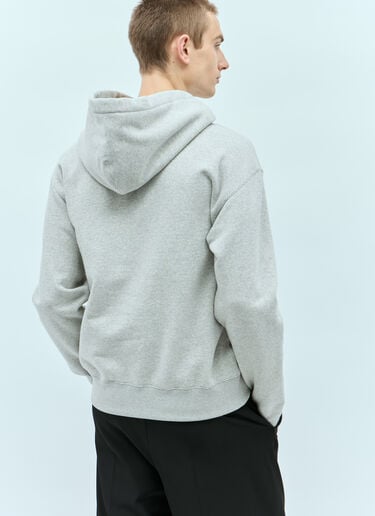 Jil Sander+ Logo Print Hooded Sweatshirt Grey jsp0156008
