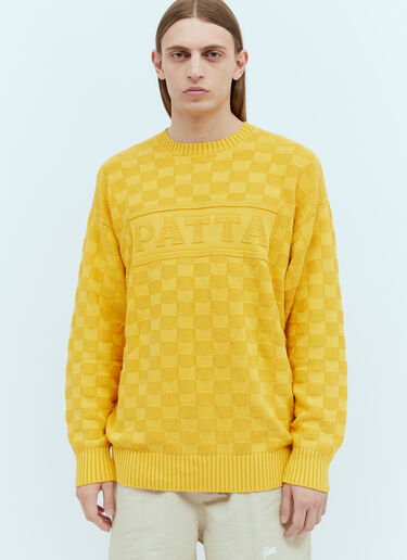 Patta Purl Ribbed Knit Sweater Yellow pat0154004