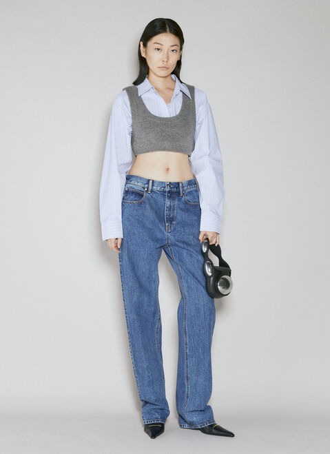 Rick Owens Crystal Embellished Jeans Black ric0253004