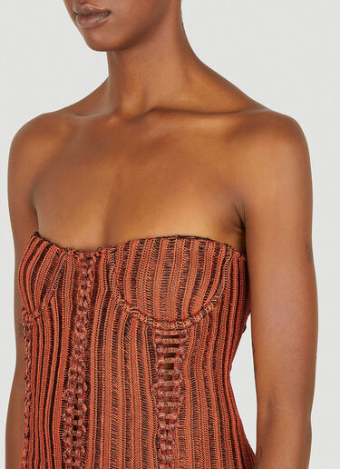 Expandable Bustier Dress Isa Boulder Expandable Bustier Dress Orange isa0250007