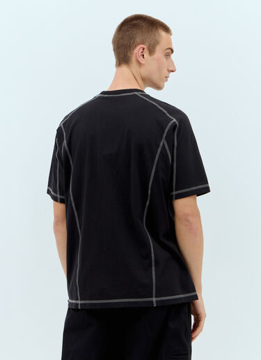 Stüssy 徽标印花波浪 T 恤 黑色 sts0157009