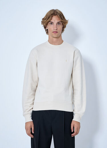 LN-CC® - Saint Laurent: Nouvelle Crewneck - Beige Saint Laurent Nouvelle Crewneck Beige sla0164015