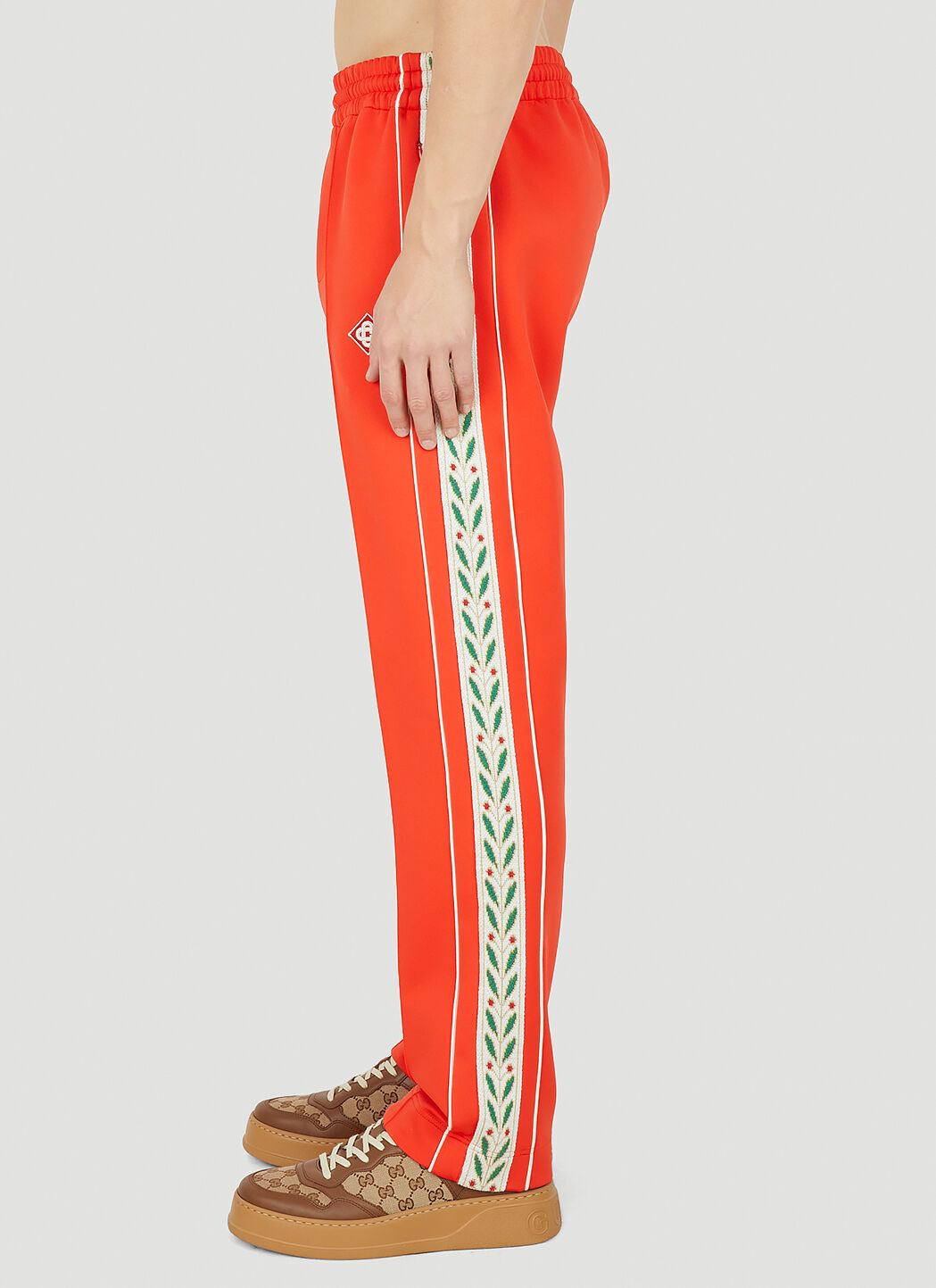 Pintuck discount track pants