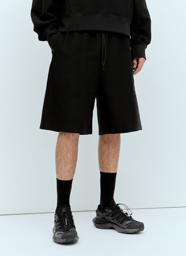 Moncler Raised Logo Drawstring Shorts Black mon0156017