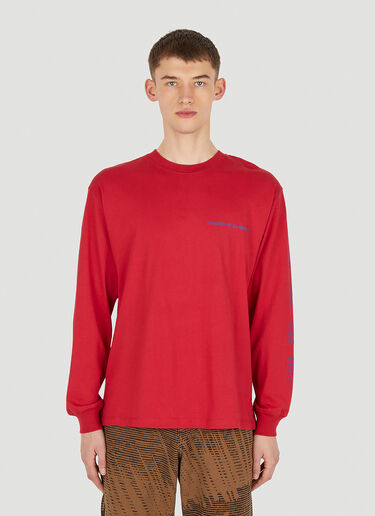 Rassvet Logo Print Long Sleeve T-Shirt Red rsv0150008