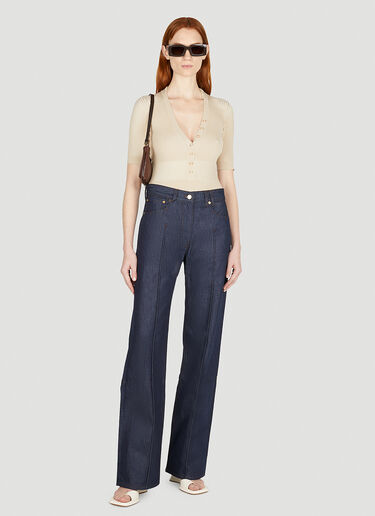 Jacquemus 르 야우코 보디슈트 베이지 jac0251026