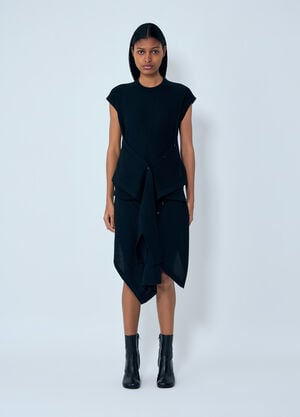 Lemaire Sleeveless Buttoned Top Black lem0264016