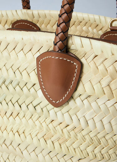 Miu Miu Woven Fabric Tote Bag Beige miu0264023