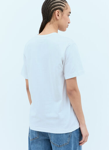 Comme Des Garçons PLAY 徽标印花 T 恤  白色 cpl0355008