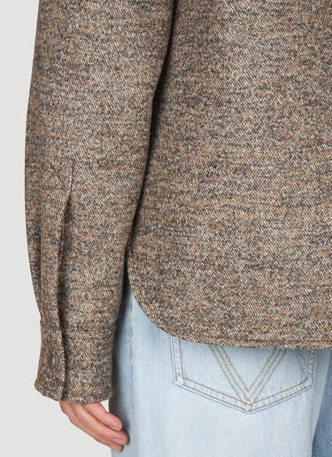 Bottega Veneta Twill Overshirt Brown bov0153013