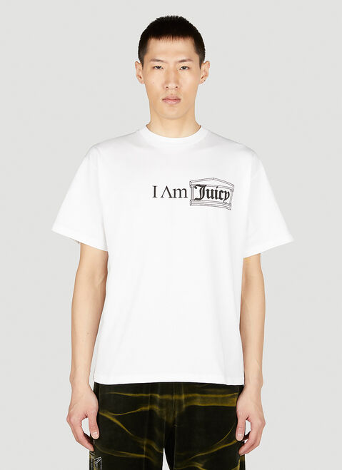 Aries x Juicy Couture I Am Juicy T-Shirt White ajy0352009