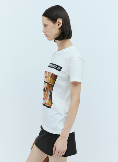 Miu Miu Graphic Print T-Shirt White miu0254075