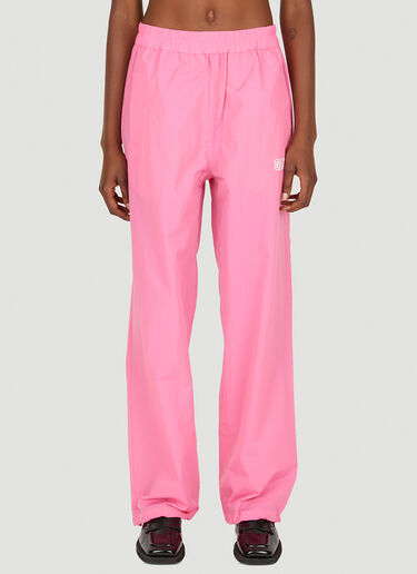 GANNI Logo Track Pants Pink gan0251002