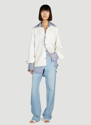 Bottega Veneta Double Layer Shirt White bov0252064
