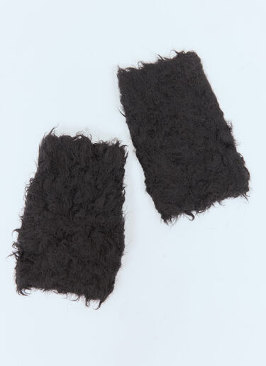 Fluffy Mittens Acne Studios Fluffy Mittens Black acn0158029