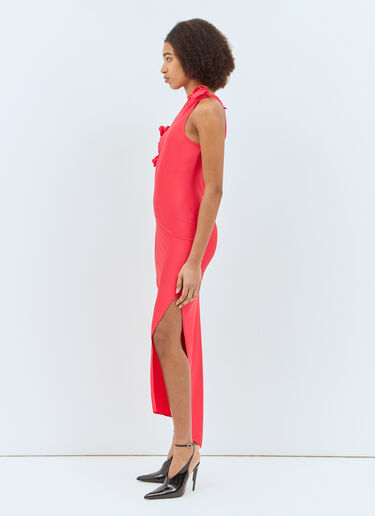 Coperni 비대칭 플라워 가운 레드 cpn0257003
