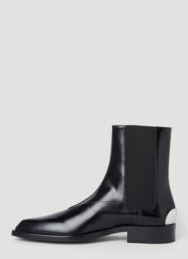 Jil Sander Pointed Chelsea Boots Black jil0251048