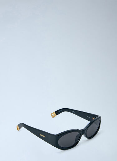 LN-CC® - Jacquemus: Ovalo Sunglasses - Black Jacquemus Ovalo Sunglasses Black jac0365302