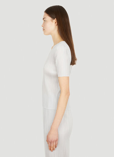 Pleats Please Issey Miyake Basics 褶裥 T 恤 灰色 plp0251021