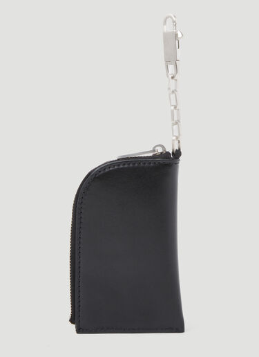 Keyring Leather Wallet Rick Owens Keyring Leather Wallet Black ric0153036