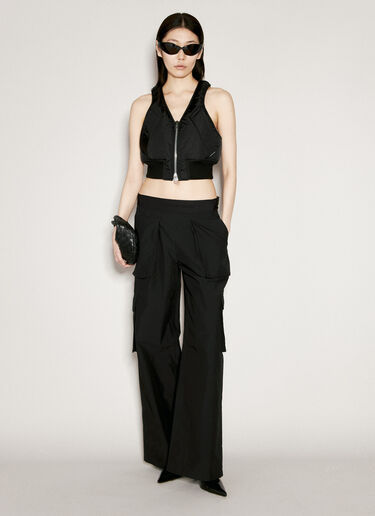 Alexander Wang 패딩 마감 슈렁큰 봄버 베스트 블랙 awg0256001