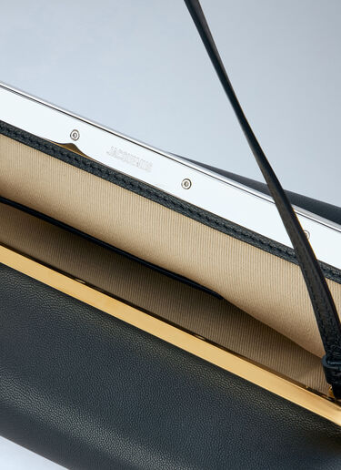 LN-CC® - Jacquemus: La Pochette Salon Shoulder Bag - Black Jacquemus La Pochette Salon Shoulder Bag Black jac0266068