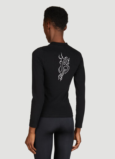 Balenciaga Darkwave Long-Sleeve Top Black bal0255022