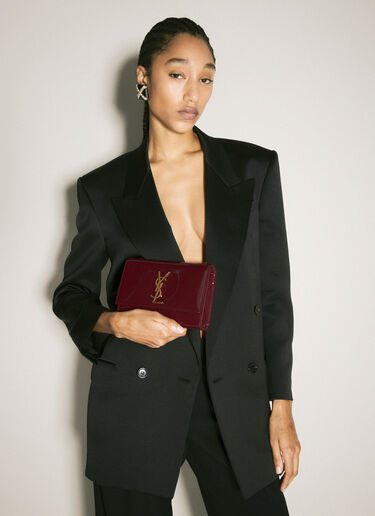 Saint Laurent 小号 Kate 单肩包 酒红色 sla0258019