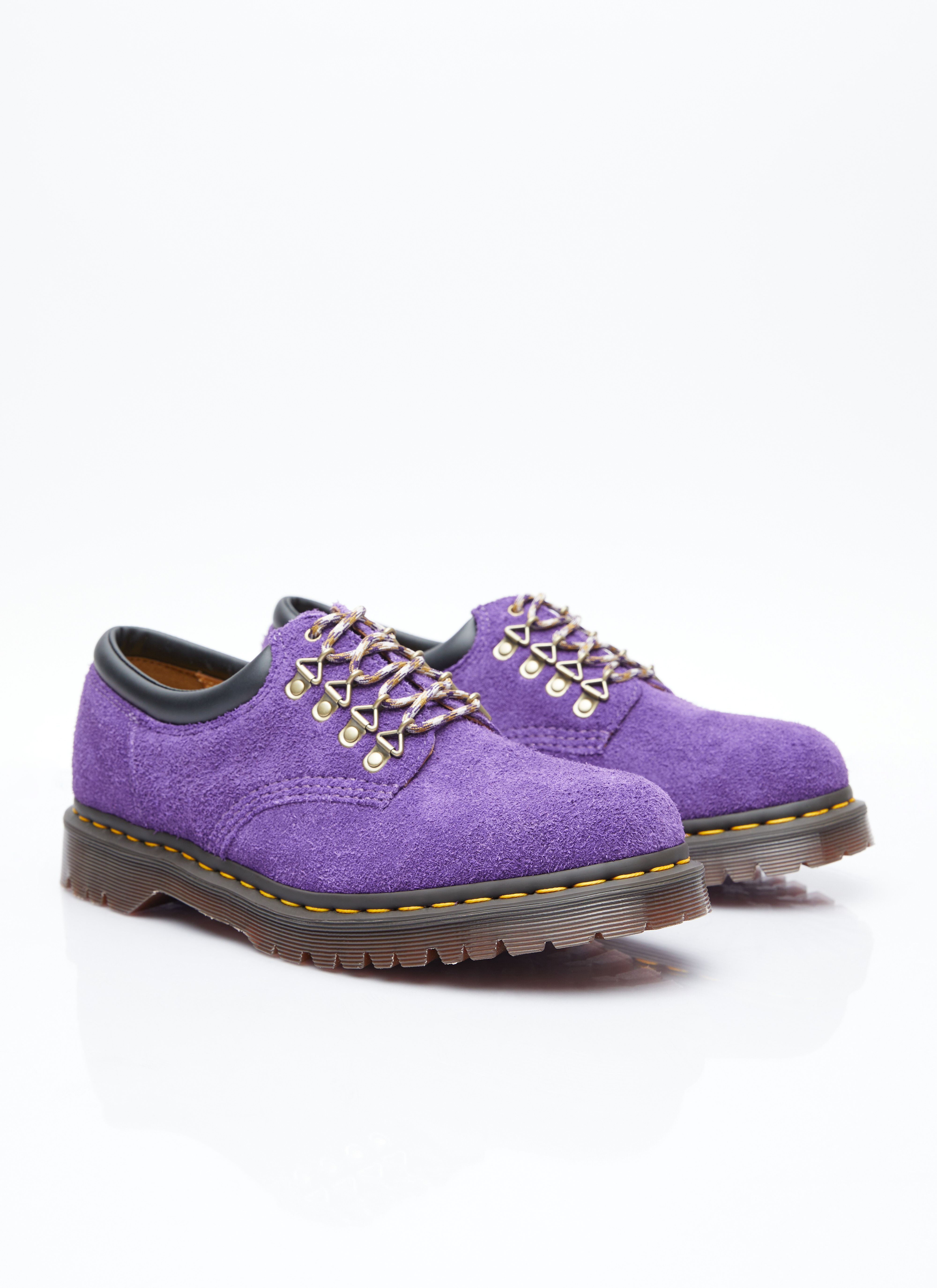 Dr. Martens 8053 Lace Up Suede Shoes in Purple LN CC