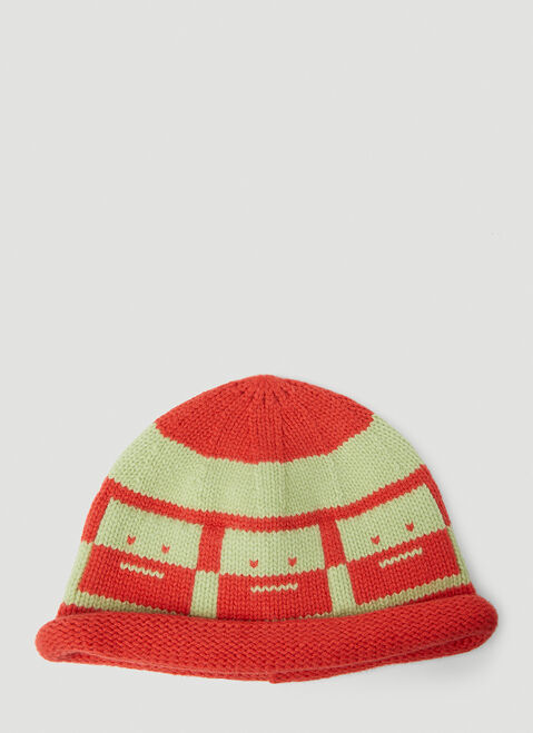 Y-3 Rolled Brim Face Beanie Hat Black yyy0152054