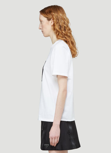 Saint Laurent Graphic T-Shirt White sla0243010