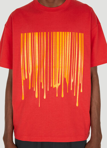 VTMNTS Dripping Barcode T恤 红 vtm0350010