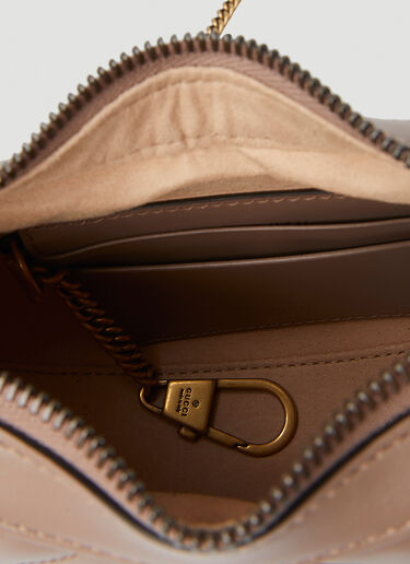 Gucci GG Marmont Half-Moon Mini Shoulder Bag Beige guc0250187