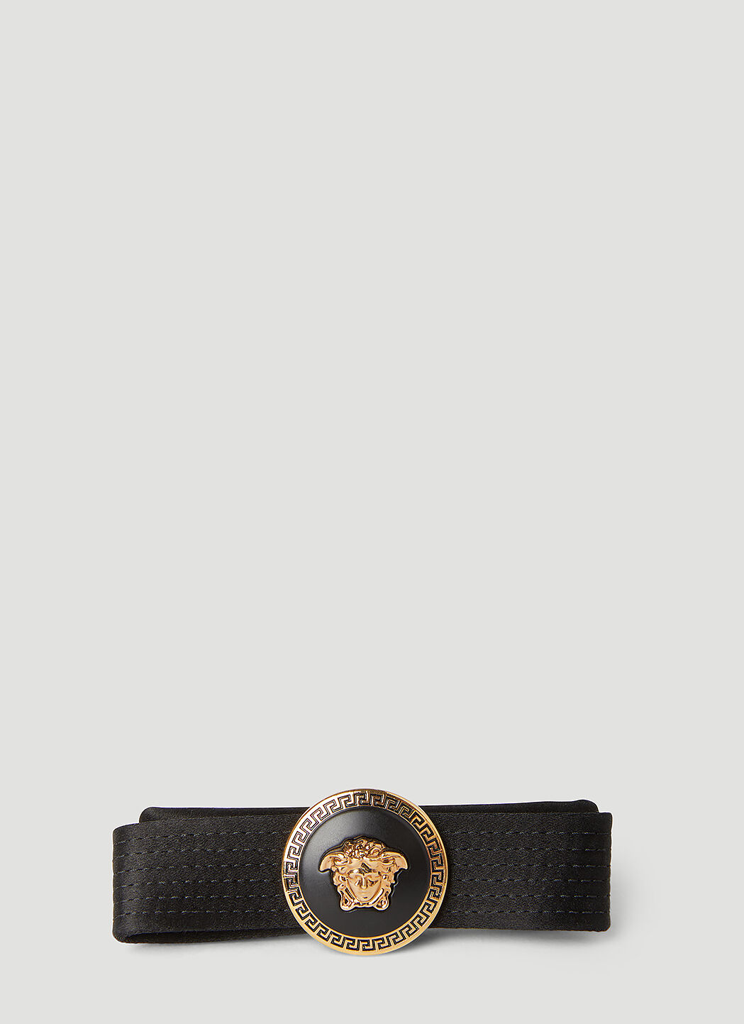 Versace ジャンニ リボン ヘアクリップ ブラック ver0251025