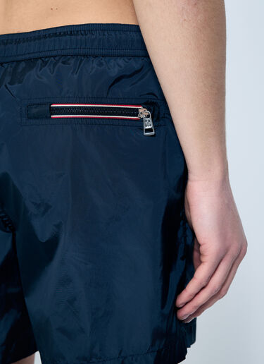 Moncler Logo Patch Swim Shorts Navy mon0159042