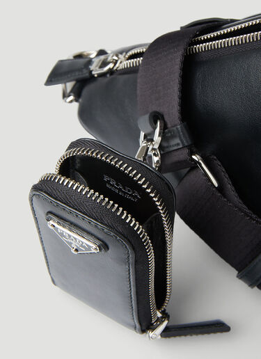 Prada Grace Lux Triangle Shoulder Bag Black pra0249033