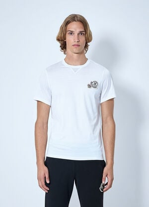 Moncler Logo Patch T-Shirt White mon0165018