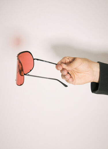 Rick Owens Shield Sunglasses Red ris0357004