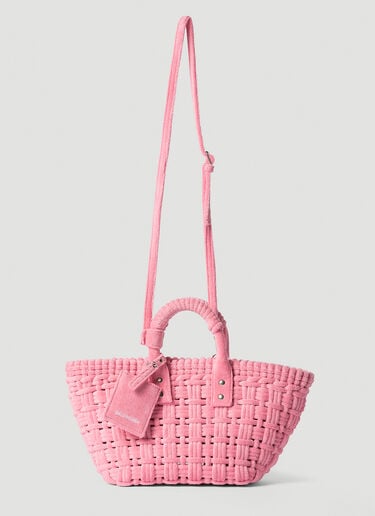 Balenciaga Bistro XS Sponge Basket Tote Bag Pink bal0253054