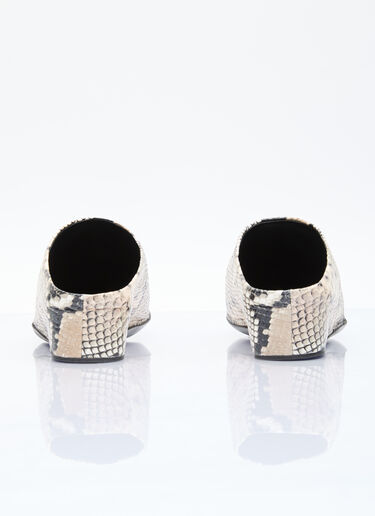 Jil Sander 蛇纹穆勒鞋 棕色 jil0256010