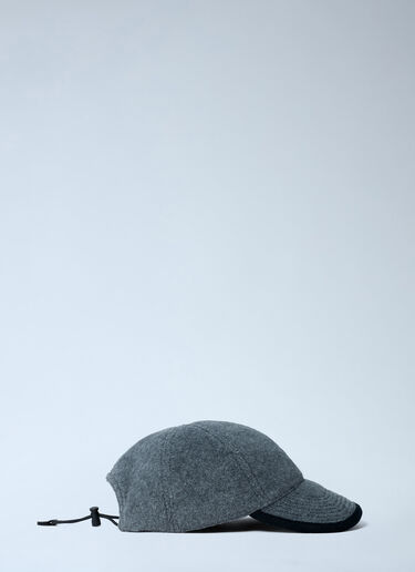 Miu Miu Logo Motif Baseball Cap Grey miu0262009